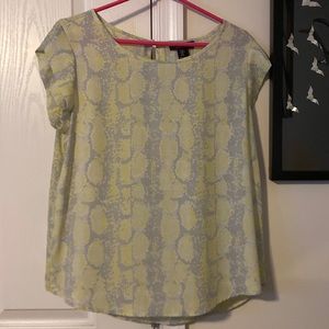Rachel Zoe snake print top